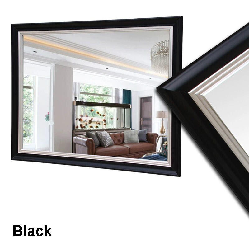 Juodas veidrodis su rėmu 800x1200 