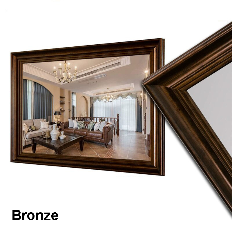 veidrodis su remu 800x1200 Bronz aukso remas